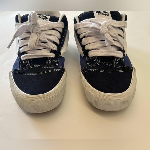 Men’s Knu Skool Vans Blue and White Sneakers - Picture 3 of 12